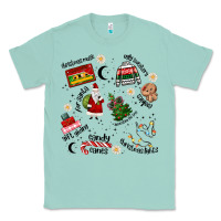 Seafoam Merry Christmas Classic Tee - MaliasSmallBusiness