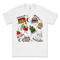 White Merry Christmas Classic Tee - MaliasSmallBusiness