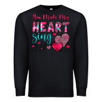 Black you make my heart sing Premium Sweatshirt - OliviaCreatesArt