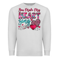 Dove Grey you make my heart sing Premium Sweatshirt - OliviaCreatesArt