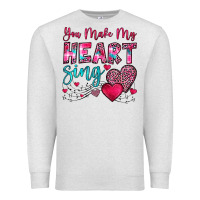 Oatmeal Heather you make my heart sing Premium Sweatshirt - OliviaCreatesArt