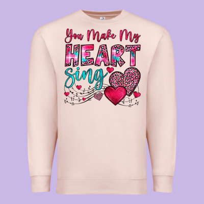 You Make My Heart Sing Premium Sweatshirt Designed By Oliviacreatesart