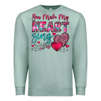Seafoam you make my heart sing Premium Sweatshirt - OliviaCreatesArt