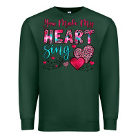 Sports Green you make my heart sing Premium Sweatshirt - OliviaCreatesArt