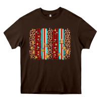 Chocolate Brown christmas socks cookie leopard brushstroke Heavy Core Tee - AdoDesignShop