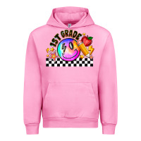 Fuchsia Pink 1St Grade Urban Hoodie - CowhideDigitalArt
