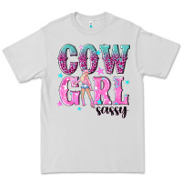 Dove Grey cowgirl sassy with pink cowgirl Premium Tee - NancyCooperArtShop