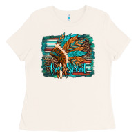 Bone free spirit native american indian headdress Ladies Tee - Artiststas