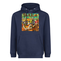 Navy take a ride on the wild side Heavyweight Hoodie - OliviaCreatesArt