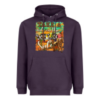Plum take a ride on the wild side Heavyweight Hoodie - OliviaCreatesArt