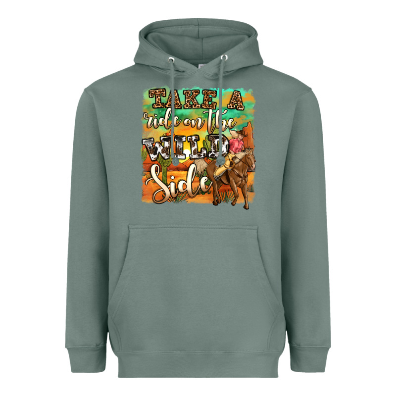 Take A Ride On The Wild Side Heavyweight Hoodie by OliviaCreatesArt | Teevron