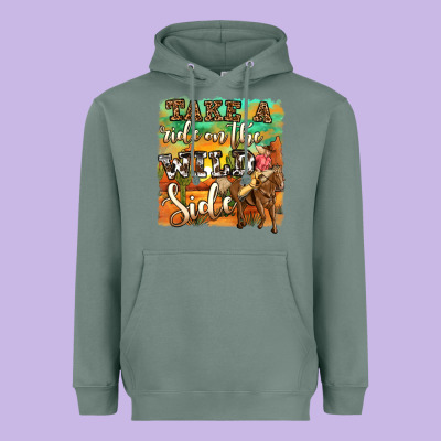 Take A Ride On The Wild Side Heavyweight Hoodie Designed By Oliviacreatesart