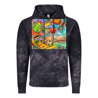 Cloud Black school elements Vintage Hoodie - NancyCooperArtShop