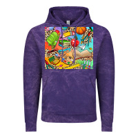 Cloud Purple school elements Vintage Hoodie - NancyCooperArtShop