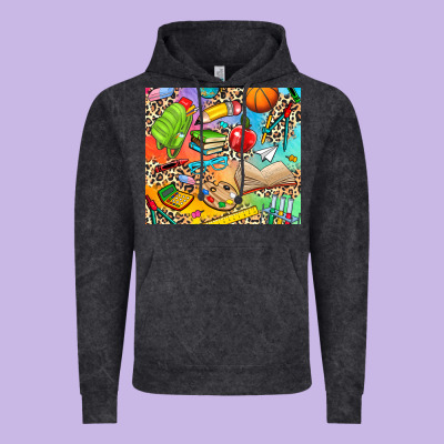 School Elements Vintage Hoodie Designed By Nancycooperartshop