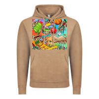 Vintage Coffee school elements Vintage Hoodie - NancyCooperArtShop
