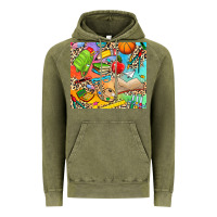 Vintage Olive school elements Vintage Hoodie - NancyCooperArtShop