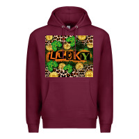 Burgundy St. Patricks Day lucky Premium Hoodie - CowGirlArtShop