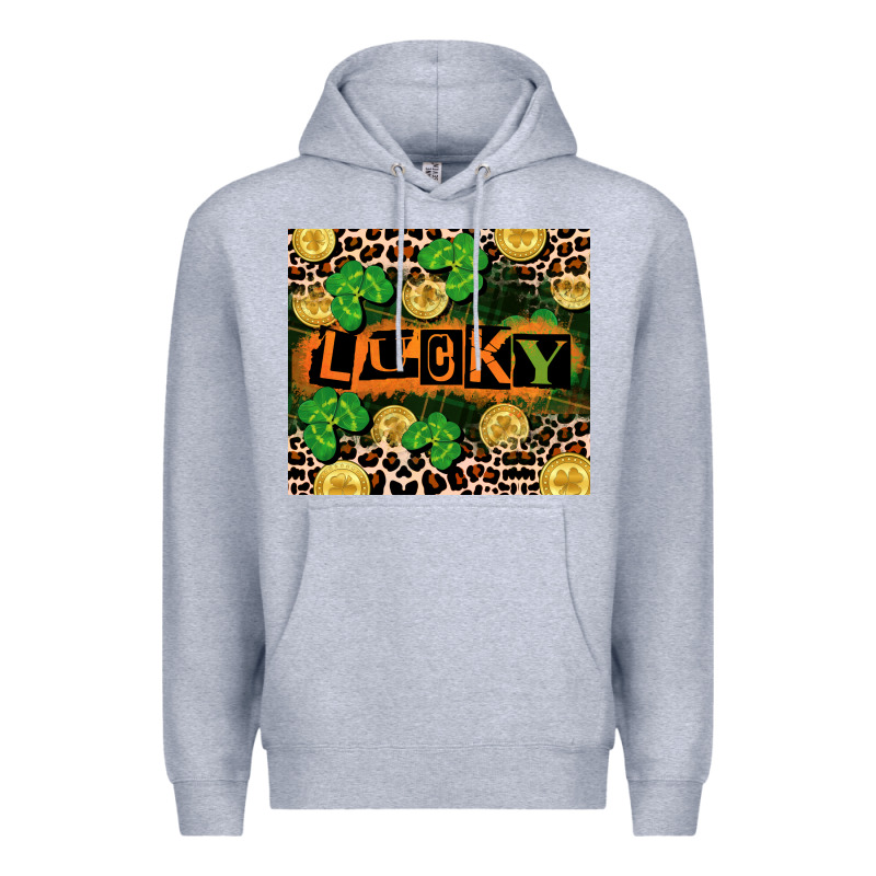 St. Patricks Day Lucky Premium Hoodie by CowGirlArtShop | Teevron