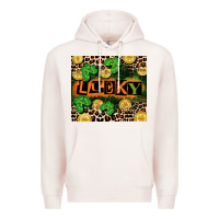 Pale Pink St. Patricks Day lucky Premium Hoodie - CowGirlArtShop