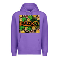 Purple St. Patricks Day lucky Premium Hoodie - CowGirlArtShop