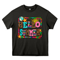 Asphalt hello summer Heavy Core Tee - AdoDesignShop
