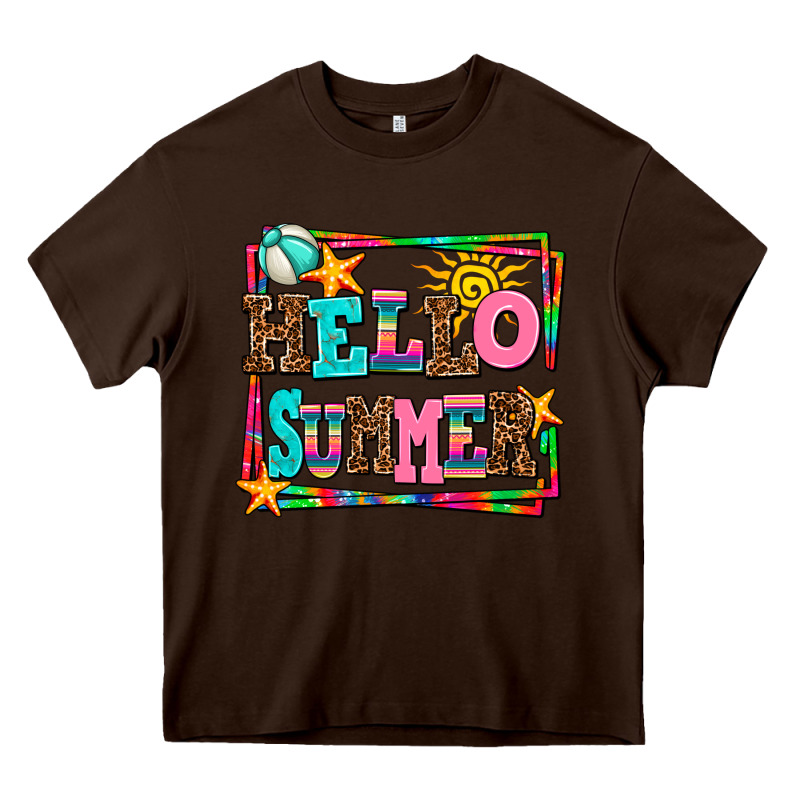 Hello Summer Heavy Core Tee by AdoDesignShop | Teevron