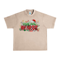French Oak Registered Nurse Christmas Urban Heavy Tee - MaliasSmallBusiness
