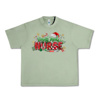 Oil Green Registered Nurse Christmas Urban Heavy Tee - MaliasSmallBusiness