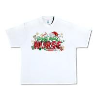 White Registered Nurse Christmas Urban Heavy Tee - MaliasSmallBusiness