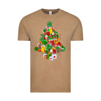 Vintage Coffee nurse christmas tree Vintage Tee - MaliasSmallBusiness