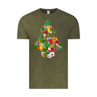 Vintage Olive nurse christmas tree Vintage Tee - MaliasSmallBusiness