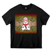 Black Christmas snowman Heavy Core Tee - AdoDesignShop