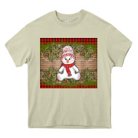 Mossy Christmas snowman Heavy Core Tee - AdoDesignShop