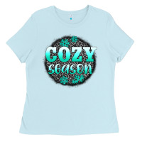 Baby Blue cozy season Ladies Tee - AdoDesignShop