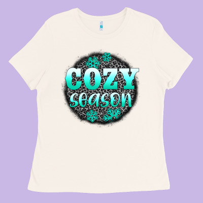 Cozy Season Ladies Tee Designed By Adodesignshop