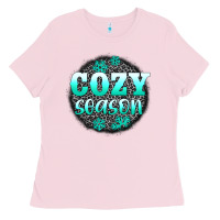 Bubblegum Pink cozy season Ladies Tee - AdoDesignShop