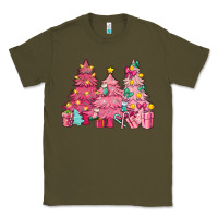 Army Green Pink Christmas trees Classic Tee - NancyCooperArtShop