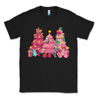 Black Pink Christmas trees Classic Tee - NancyCooperArtShop