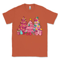 Copper Pink Christmas trees Classic Tee - NancyCooperArtShop