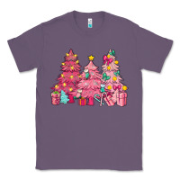 Lavender Pink Christmas trees Classic Tee - NancyCooperArtShop