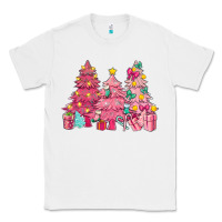 White Pink Christmas trees Classic Tee - NancyCooperArtShop