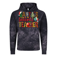 Cloud Black santas favorite teacher Vintage Hoodie - NancyCooperArtShop