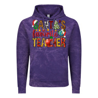 Cloud Purple santas favorite teacher Vintage Hoodie - NancyCooperArtShop