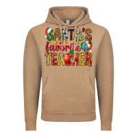 Vintage Coffee santas favorite teacher Vintage Hoodie - NancyCooperArtShop