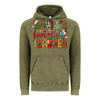 Vintage Olive santas favorite teacher Vintage Hoodie - NancyCooperArtShop
