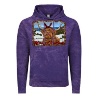 Cloud Purple merry christmas highland cow with farm Vintage Hoodie - RanaPortraitStore