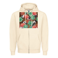 Succulents And Cowhide Zipper Hoodie | Teevron
