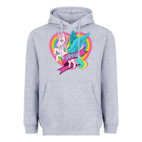 Heather Grey pride lgbtq unicorn Heavyweight Hoodie - OliviaCreatesArt