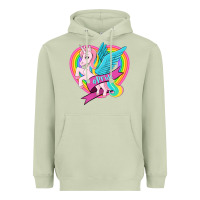 Matcha pride lgbtq unicorn Heavyweight Hoodie - OliviaCreatesArt